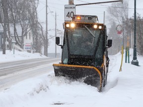 Snow plow in Ottawa.