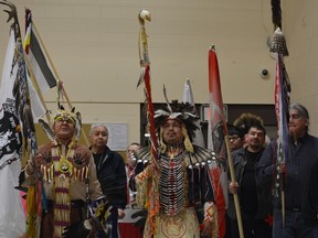 The Apitisawin Centre was the venue for a two day Children's New Year's Eve Mini Pow Wow. It included  a grand entry to bring people together  in dancing, singing, visiting, renewing old friendships and making new ones.