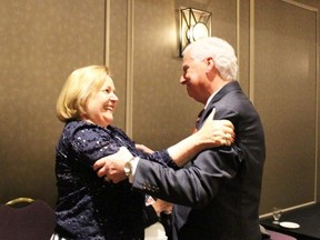 David McPhail and his wife Sharon celebrate following his victory of the federal Liberal nomination in 2015. McPhail, a community leader, educator and politician, passed away on Jan. 3 at the age of 72 following a battle with cancer.