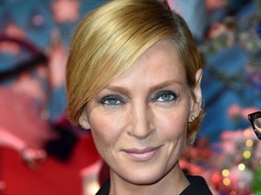 Actress Uma Thurman attends Le Printemps Christmas Decorations Inauguration at Le Printemps on November 3, 2016 in Paris, France. (Photo by Pascal Le Segretain/Getty Images)