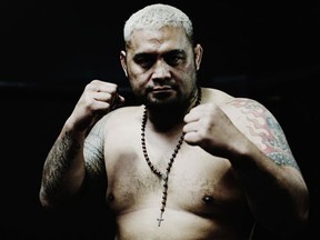 Mark Hunt poses during the UFC Fight Night media session at SKY TV Gym on September 3, 2014 in Auckland, New Zealand. (Hannah Peters/Getty Images)