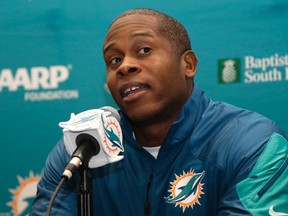 In this Jan. 28, 2016, file photo, Miami Dolphins defensive coordinator Vance Joseph responds to a question during a news conference, in Davie, Fla. (AP Photo/Lynne Sladky, File)