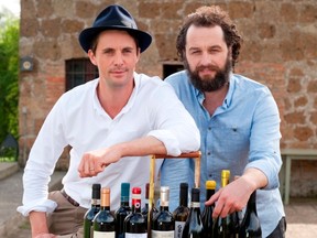 The Wine Show, which airs on Gusto, features hosts Matthew Goode (left) and Matthew Rhys.