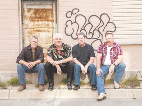 Port Burwell?s Rick Loucks, left, Brantford?s Doug Johnson, Tillsonburg?s Charlie Agro and Dwayne Friesen of the Waterford area comprise classic country band Southbound. (Special to Postmedia News)