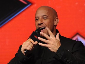 Hollywood actor, producer, director and screenwriter, Vin Diesel poses during a press conference for the promotion of his Hollywood American Action thriller film xXx: Return of Xander Cage, directed by D.J. Caruso, in Mumbai on January 12, 2017. / AFP PHOTO / Sujit JAISWALSUJIT JAISWAL/AFP/Getty Images