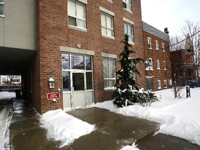 Exterior of 446 King Street in London, Ontario where police were investigating a death on the weekend. Photo taken on Monday January 9, 2017 (MORRIS LAMONT, The London Free Press)