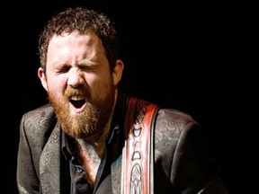 Michael Schatte leaves it all on the stage during the International Blues Competition finals at the Orpheus Theatre in Memphis, Tenn. in this file photo from 2015. He and Tom Lockwood will be performing with their respective bands at the Jeanne Gordon Theatre in Wallaceburg on Saturday, Jan. 28. (File photo/Postmedia Network)