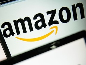 This file photo taken on December 11, 2014 shows the logo of the online retailer Amazon displayed on computer screens in London. (LEON NEAL/AFP/Getty Images)