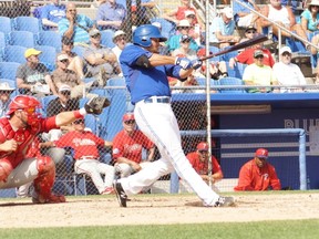 Blue Jays minor leaguer Rowdy Tellez, a 30th round pick in the June 2013 Draft, could become a future first baseman in Toronto. (Eddie Michels photo)