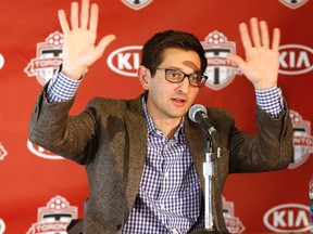 Toronto FC GM Tim Bezbatchenko says that talent in the MLS SuperDraft drops off drastically after the first 10 or picks. The Reds select at No. 21 today. (Michael Peake/Toronto Sun)