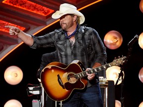 Recording artist Toby Keith performs during the 2016 American Country Countdown Awards at The Forum on May 1, 2016 in Inglewood, California. (Photo by Ethan Miller/Getty Images for dcp)