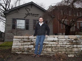 Thomas Waite has big plans for his new restaurant, Spruce on Wellington, which opens this month in the former longtime home of Willie?s Cafe. (DEREK RUTTAN, The London Free Press)