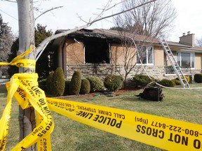 Emergency services at the scene of a fatal house fire on Bathford Cres., in the Finch Ave. and Leslie St. area, Saturday, Jan. 15, 2017. (Michael Peake/Toronto Sun)