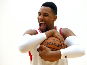 Jared Sullinger during the opening day of Raptors training camp in Toronto on Sept. 26, 2016. (Dave Abel/Toronto Sun/Postmedia Network)