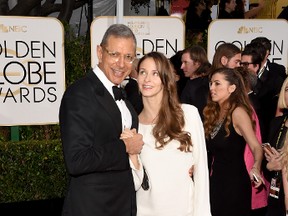 Actor Jeff Goldblum and Emilie Livingston-Goldblum attend the 72nd Annual Golden Globe Awards at The Beverly Hilton Hotel on January 11, 2015 in Beverly Hills, California. (Jason Merritt/Getty Images)