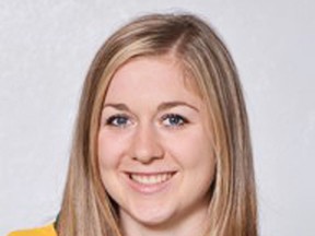 Belleville native Cassidy Vinkle of the Clarkson Golden Knights NCAA Div 1 women's hockey team. (Clarkson University Athletics photo)