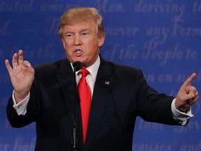 U.S. president-elect Donald Trump is pictured in this Oct. 19, 2016 file photo. (THE CANADIAN PRESS/AP/David Goldman, File)