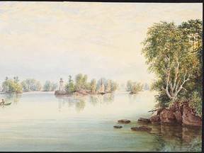 An image of the Thousand Islands in eastern Ontario, by 19th-century painter John Herbert Caddy. SUBMITTED PHOTO