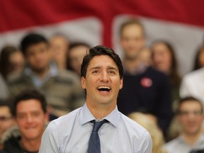 Prime Minister Justin Trudeau speaks at Alumni Hall, Western University, on Friday, Jan. 13. (THE CANADIAN PRESS)