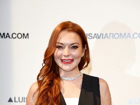 Lindsay Lohan walks the red carpet of Firenze4ever 14th Edition Party hosted by LuisaViaRoma on January 9, 2017 in Florence, Italy. (Photo by Stefania D'Alessandro/Getty Images for LuisaViaRoma)