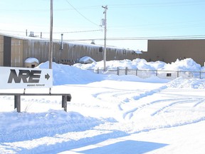 The NRE plant in Capreol on Monday. The plant, which refurbishes locomotives, is closing at the end of February, throwing 24 people out of work. (Gino Donato/Sudbury Star)