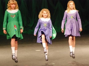 A trio of sisters leap into the air during a performance by the Sarnia School of Irish Dance.
Submitted photo for SARNIA THIS WEEK