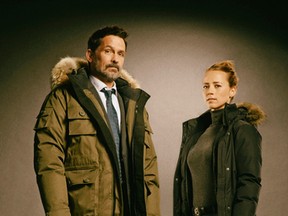 Billy Campbell and Karine Vanasse in Cardinal (Handout)
