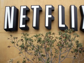 In this April 22, 2011 file photo, the Netflix logo is displayed at the company's headquarters in Los Gatos, Calif. (AP PHOTO)