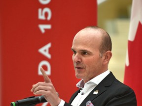 Randy Boissonnault, Parliamentary Secretary to the Minister of Canadian Heritage, announces that 21 communities projects in Edmonton and area will receive over $3 million in celebration of Canada’s150th anniversary of Confederation, announced at Edmonton city hall, Tuesday, January 17, 2017.