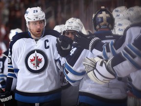 Winnipeg Jet captain Blake Wheeler. (File photo by Christian Petersen/Getty Images)