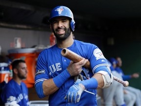 The Blue Jays have confirmed that Jose Bautista has signed a one-year contract worth a guaranteed base salary of US$18 million. (AP/PHOTO)