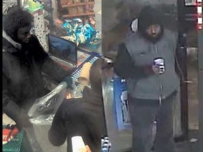 Suspects in a string of convenience store robberies.
