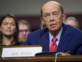 Business investor Wilbur Ross testifies during his confirmation hearing for Secretary of Commerce before the Senate Commerce, Science and Transportation committee on Capitol Hill in Washington, D.C., January 18, 2017. (SAUL LOEB/AFP/Getty Images)