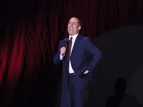 In this Dec. 19, 2015, file photo, Jerry Seinfeld performs at Menora Stadium in Tel Aviv, Israel. Seinfeld and Netflix announced a deal on Jan. 17, 2017, that will bring the star’s interview show “Comedians in Cars Getting Coffee” to the streaming service later this year. (AP Photo/Dan Balilty, File)