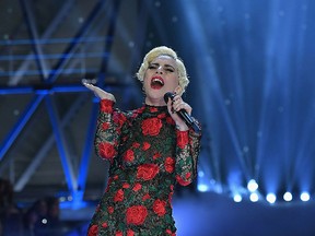 : Lady Gaga performs during the 2016 Victoria's Secret Fashion Show on November 30, 2016 in Paris, France. (Photo by Dimitrios Kambouris/Getty Images for Victoria's Secret)