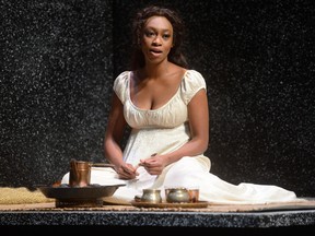 Sarah Afful plays Alais in The Lion in Winter, continuing until Jan. 28 at The Grand Theatre, 471 Richmond St. Tickets vary from $29.95 to $82.50 (plus handling) and are available at the box office, online at grandtheatre.com or by calling 519-672-8800. Free Press reviewer Joe Belanger gave the play five stars out of five. Read his review at lfpress.com/entertainment (MORRIS LAMONT, The London Free Press)