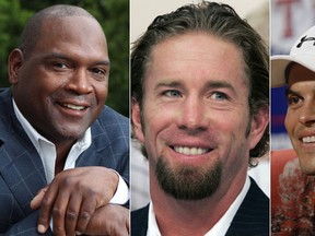 Tim Raines, Jeff Bagwell, and Ivan Rodriguez. (AP Photos)
