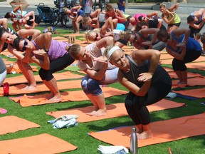 Suds and spirits: Beer yoga is the latest health craze