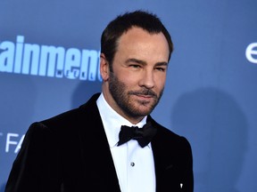 In this Dec. 11, 2016 file photo, Tom Ford arrives at the 22nd annual Critics' Choice Awards in Santa Monica, Calif. The Wynn Las Vegas hotel has stopped selling Tom Ford cosmetics and sunglasses and President-elect Donald Trump declared on television it's because of the designer's dis over dressing his wife, Melania. Trump said in an interview that aired Tuesday night, Jan. 17, 2017, on the Fox News Channel's "Fox & Friends" that hotel owner Steve Wynn "said he thought it was so terrible what Tom Ford said, that he threw his clothing out of his Las Vegas hotel." (Photo by Jordan Strauss/Invision/AP, File)