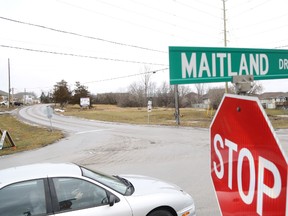 Jason Miller/The Intelligencer
The intersection of Maitland Drive and Farnham Road, pictured here, will be the site of the city's first roundabout.