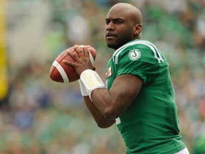Darian Durant signed a three-year contract with the Alouettes after being acquired in a trade from the Roughriders last week. (Mark Taylor/The Canadian Press/Files)