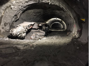 LRT tunnel under Rideau St.