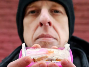 Sean LeBlanc now carries three doses of naloxone with him at all times. (Julie Oliver, Postmedia)