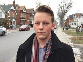 Francis Campbell, municipal affairs commissioner for the alma mater society at Queen's University, says a proposed city bylaw limiting student housing additions is discriminatory. (Paul Schliesmann/The Whig-Standard)