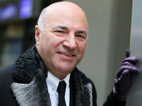 Kevin O'Leary poses along John St. in Toronto Wednesday January 18, 2017. (Veronica Henri/Toronto Sun/Postmedia Network)