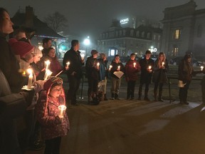 The local Shine a Light on Mental Health event saw more than 50 people gather to light a candle in support of the start of the Girl Guides of Canada new Mighty Minds program in Kingston, Ont. on Saturday January 21, 2017. Julia McKay/The Whig-Standard/Postmedia Network