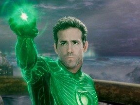 Ryan Reynolds as Green Lantern in Warner Bros. Pictures action adventure GREEN LANTERN, a Warner Bros. Pictures release. (Handout Photo/Warner Bros. Pictures.)