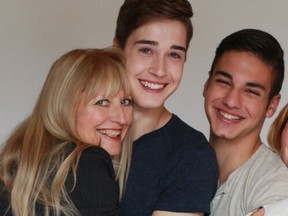 Talent agent Pat Jarosz, shown with (centre) Eric Osborne (Myles Hollingsworth) and Erhan Kassam (Jonah) of Degrassi: The Next Generation, will be holding auditions in Sudbury next month. (Photo supplied)