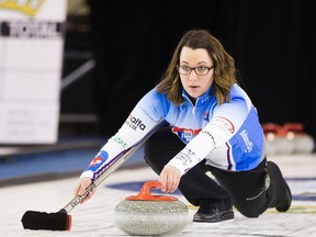 Val Sweeting prepares for the Champions Cup at the Sherwood Park Arena on April 26, 2016 . (Greg Southam)