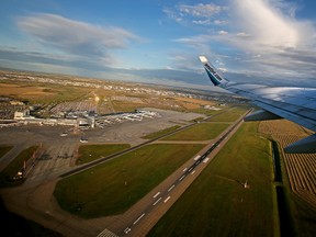 A WestJest Boeing 737-700 takes off from the Edmonton International Airport on its way to the Vancouver International Airport  on Friday Sept. 18, 2015. Tom Braid/Edmonton Sun